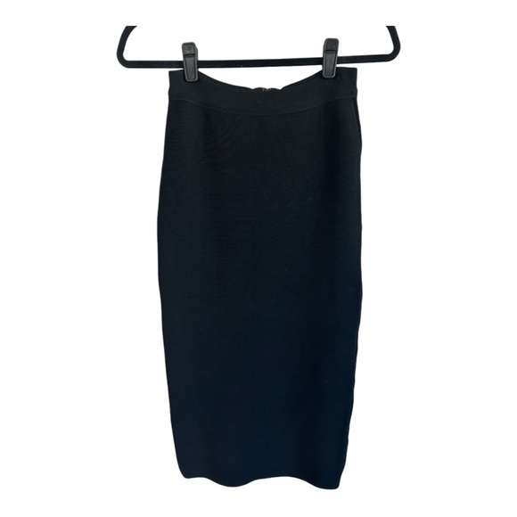 Aritzia Babaton Ribbed Midi Skirt with Crop Top Set - Picture 3 of 6